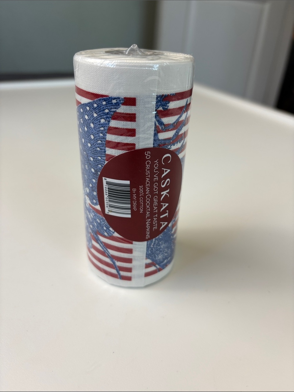 Bundle 2/$30! NEW 50-pack Disposable Cotton Napkins Aquatic Patriotic